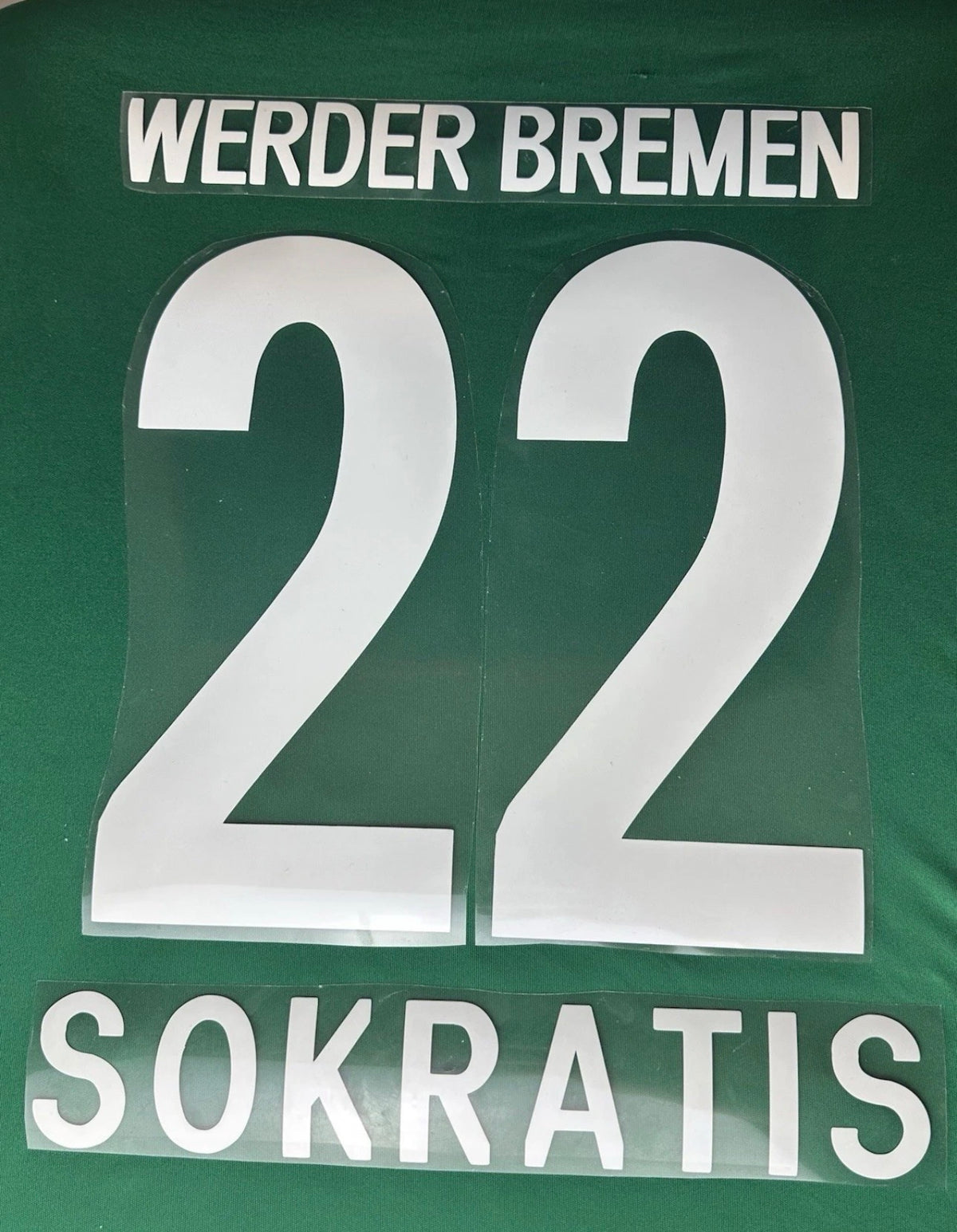 Sokratis #22 Werder Bremen 2012/2013 Retro Nameset