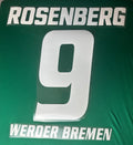 Rosenberg #9 Werder Bremen 2008/2009 Retro Nameset