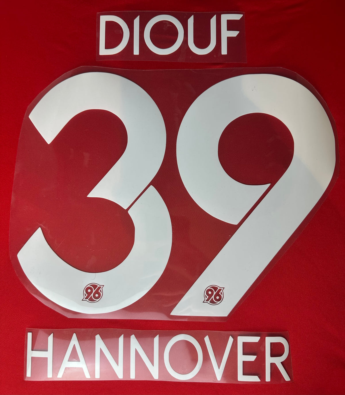 Diouf #39 Hannover 96 2012/2014 Retro Nameset