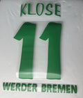 Klose #11 Werder Bremen 2006/2007 Retro Nameset