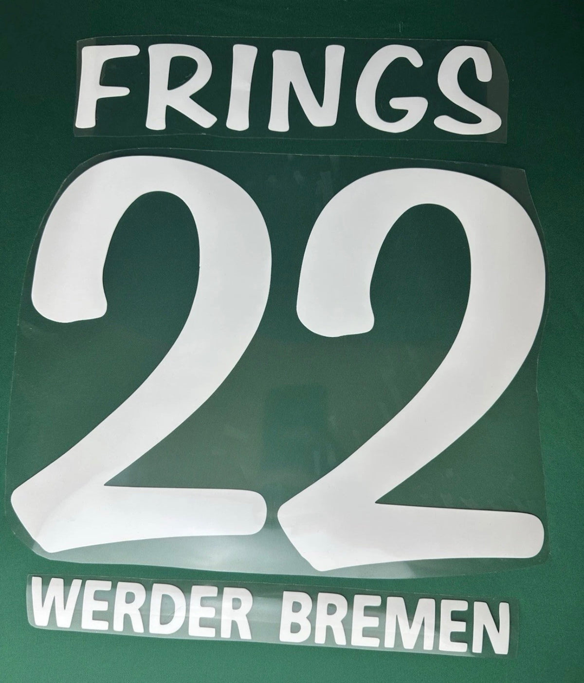 Frings #22 Werder Bremen 2006/2008 Retro Nameset