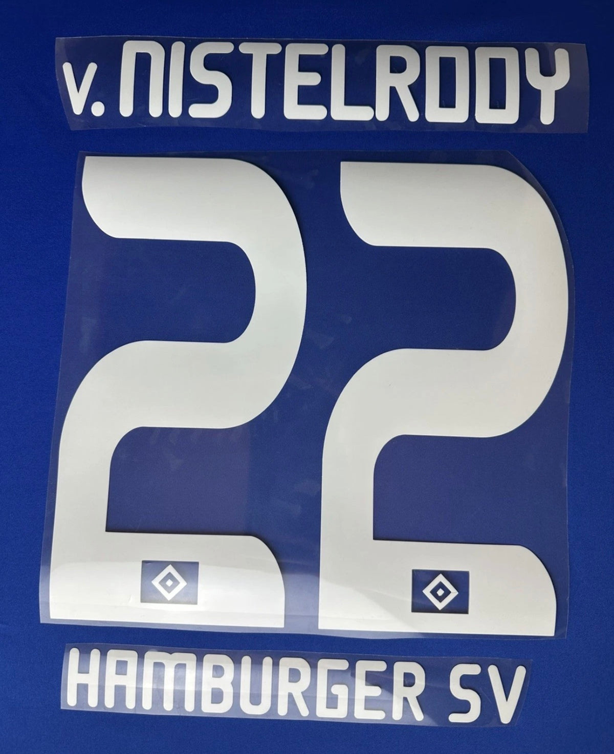 Van Nistelrooy #22 Hamburger SV 2010/2011 Retro Nameset