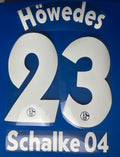 Höwedes #23 FC Schalke 04 2006/2009 Retro Nameset