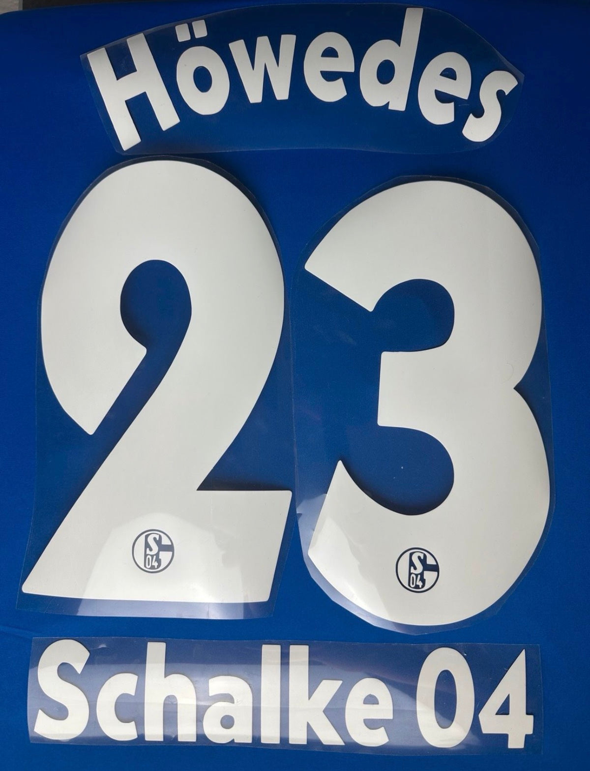 Höwedes #23 FC Schalke 04 2006/2009 Retro Nameset