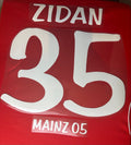 Zidan #35 1.FSV Mainz 05 2011/2012 Retro Nameset