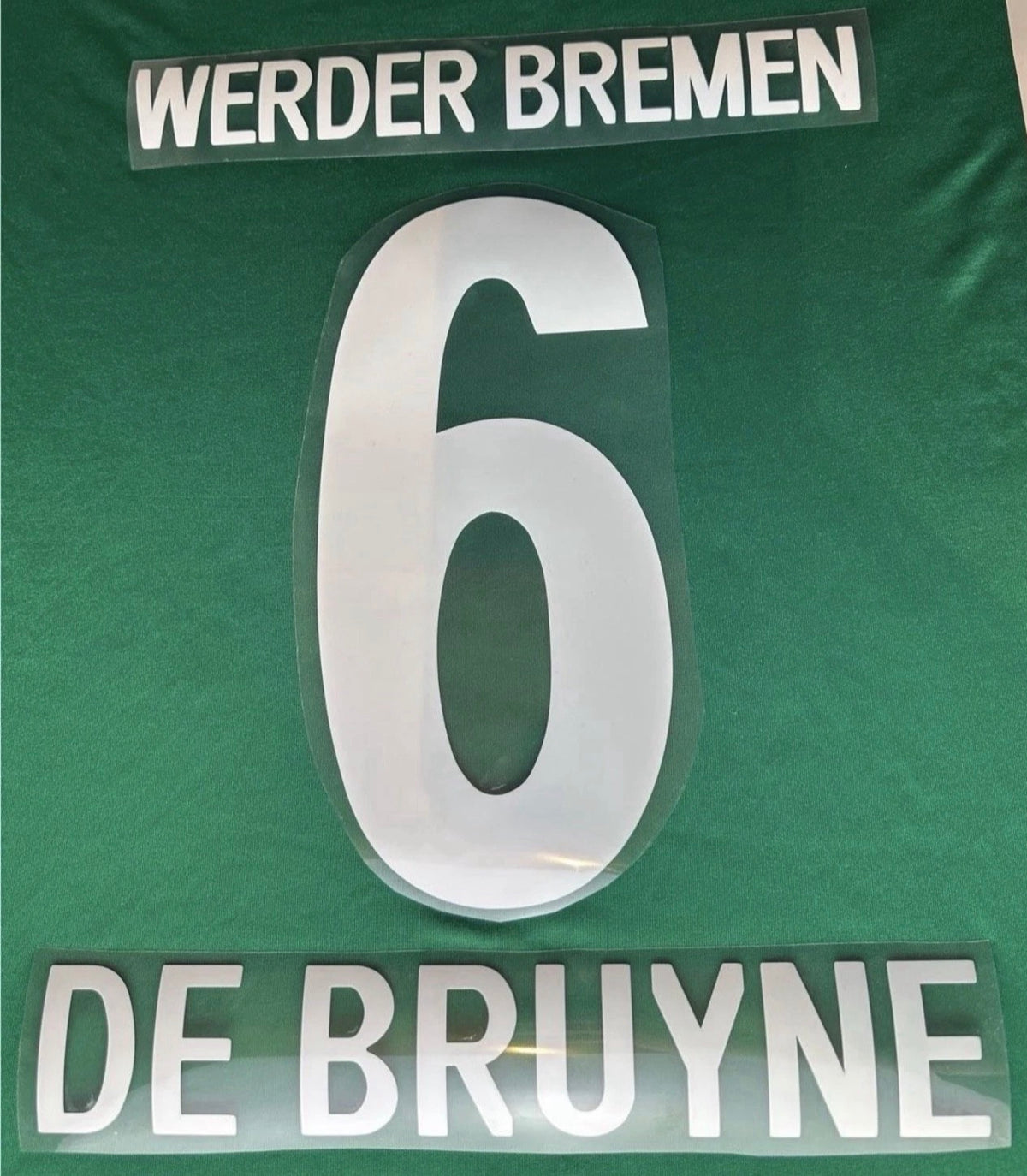 De Bruyne #6 Werder Bremen 2012/2013 Retro Nameset
