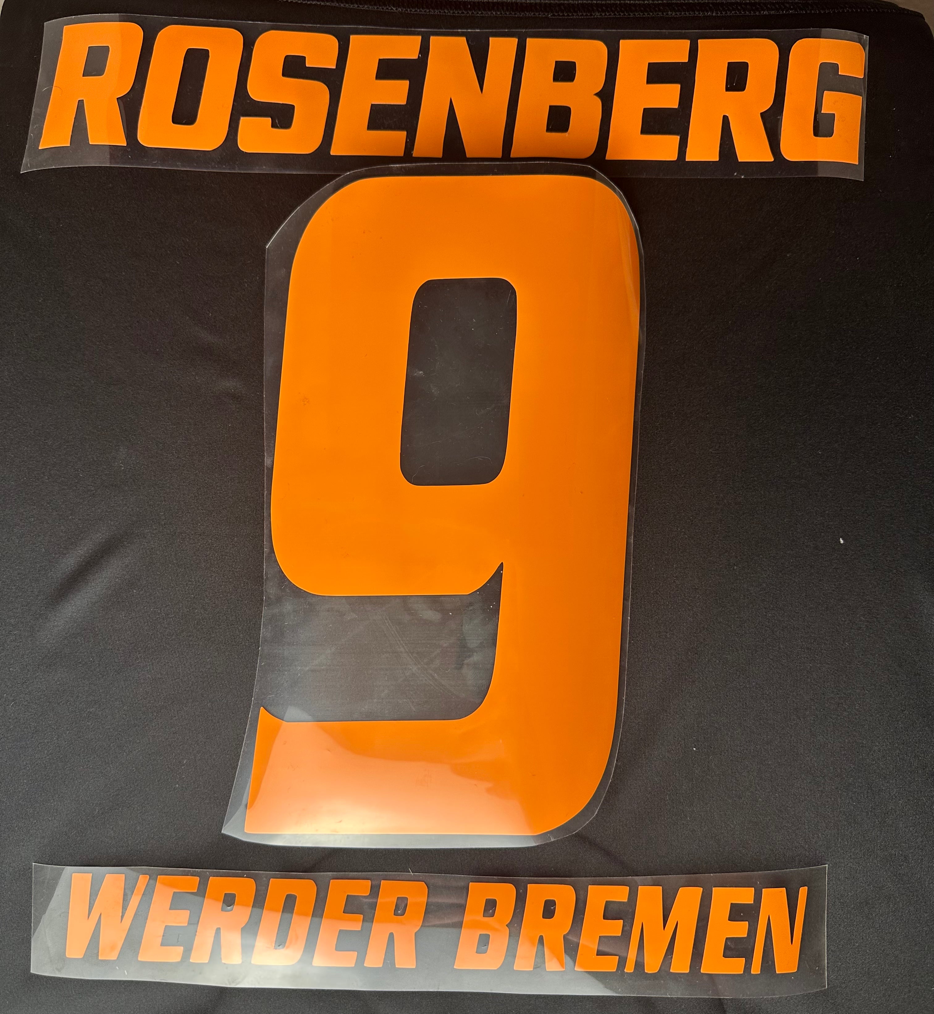 Rosenberg #9 Werder Bremen 2008/2009 Retro Nameset