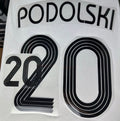 Podolski #20 Deutschland 2006 Retro Nameset