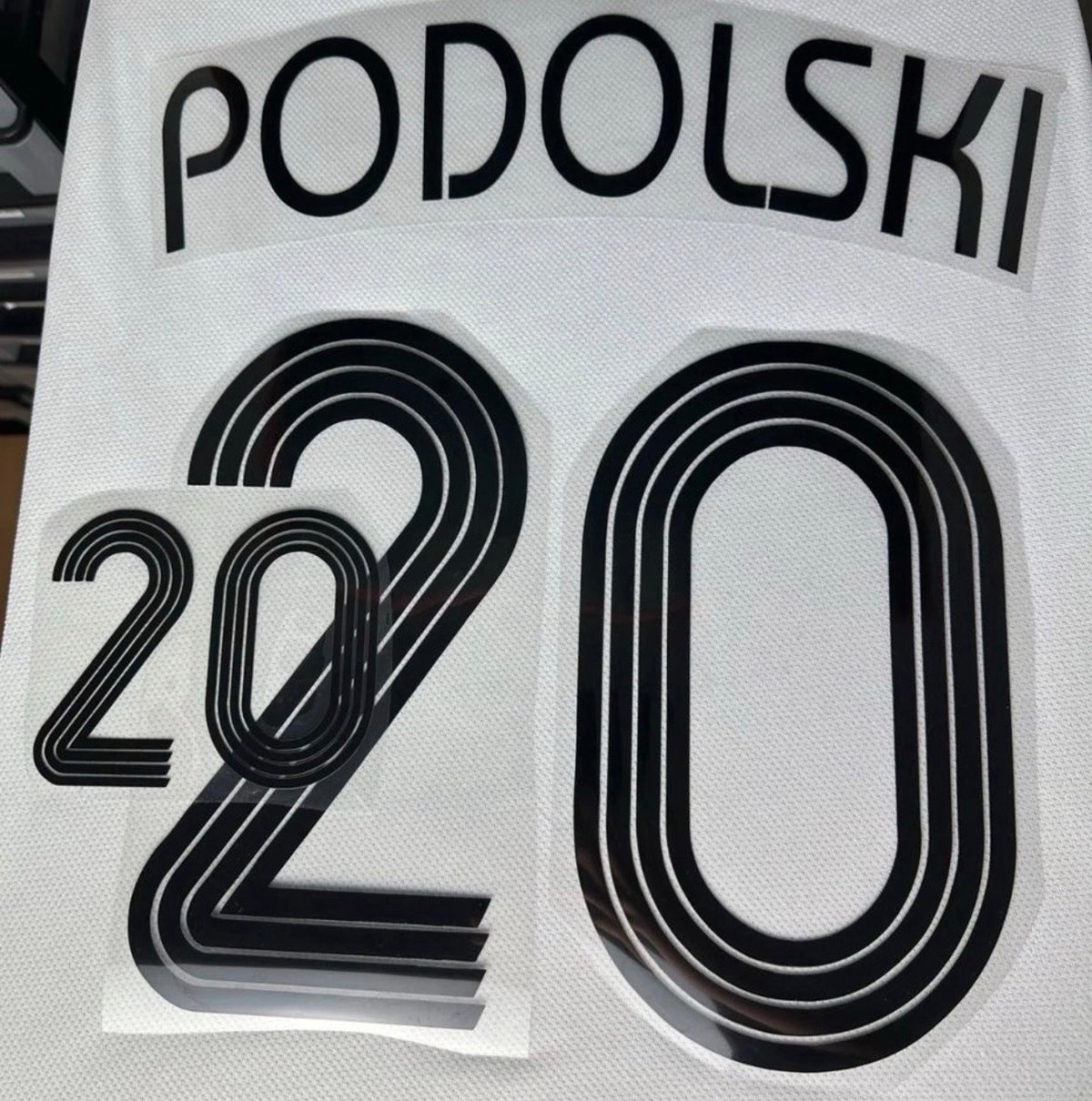 Podolski #20 Deutschland 2006 Retro Nameset