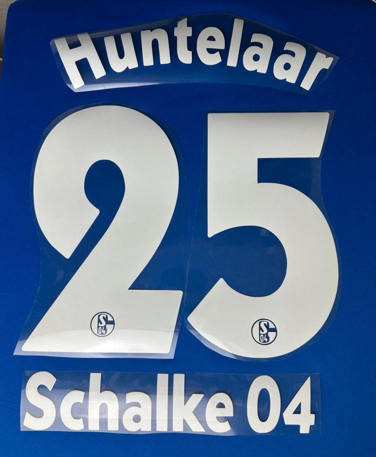 Huntelaar #25 FC Schalke 04 2010/2012 Retro Nameset