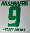 Rosenberg #9 Werder Bremen 2008/2009 Retro Nameset