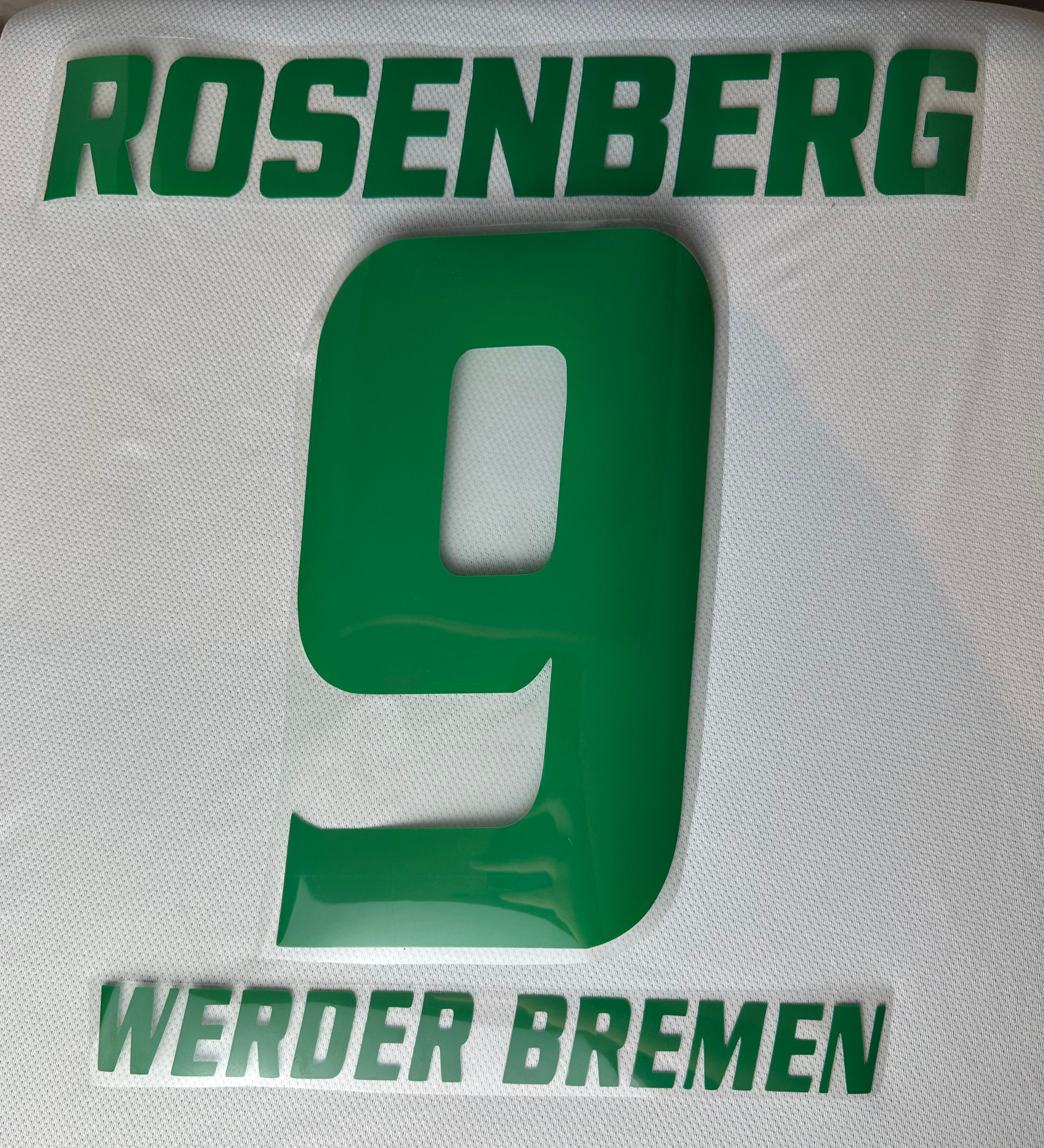 Rosenberg #9 Werder Bremen 2008/2009 Retro Nameset