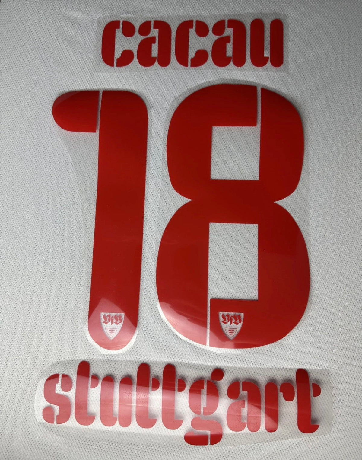Cacau #18 VfB Stuttgart 2008/2009 Retro Nameset