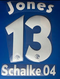 Jones #13 FC Schalke 04 2007/2012 Retro Nameset