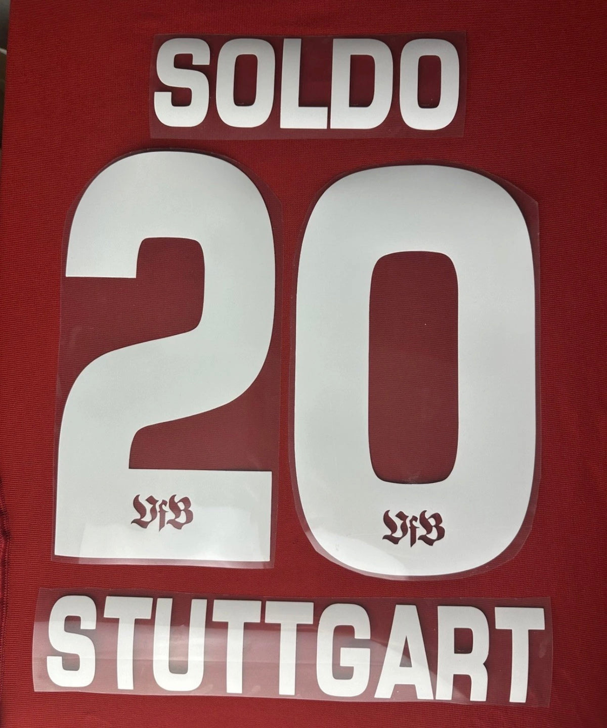 Soldo #20 VfB Stuttgart 2002/2006 Retro Nameset