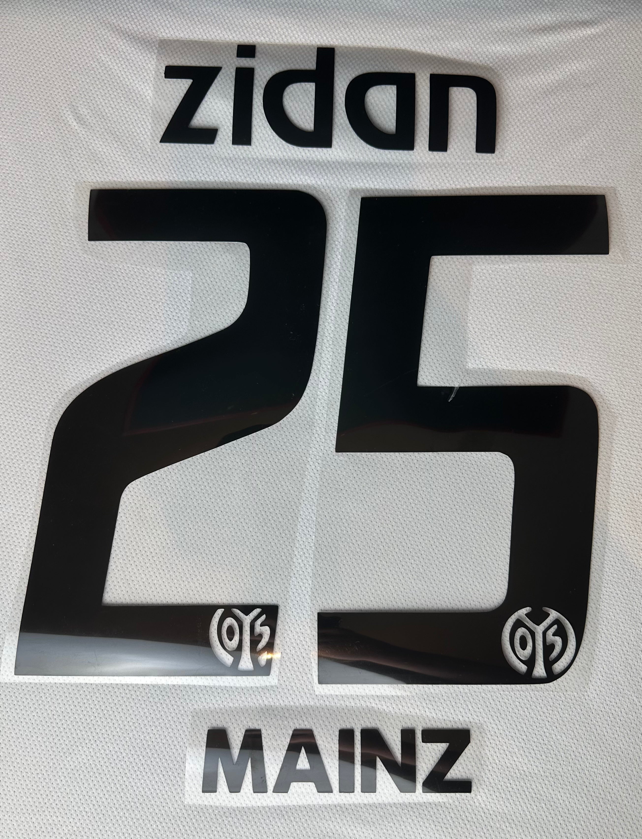 Zidan #25 1.FSV Mainz 05 2005/2006 Retro Nameset