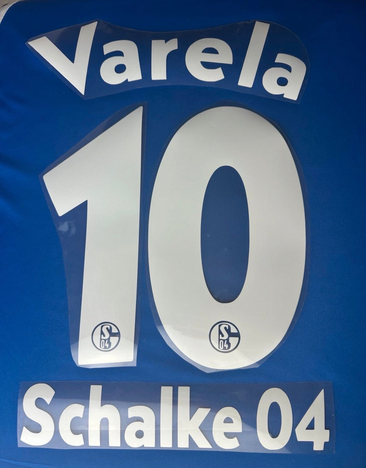 Varela #10 FC Schalke 04 2002/2004 Retro Nameset