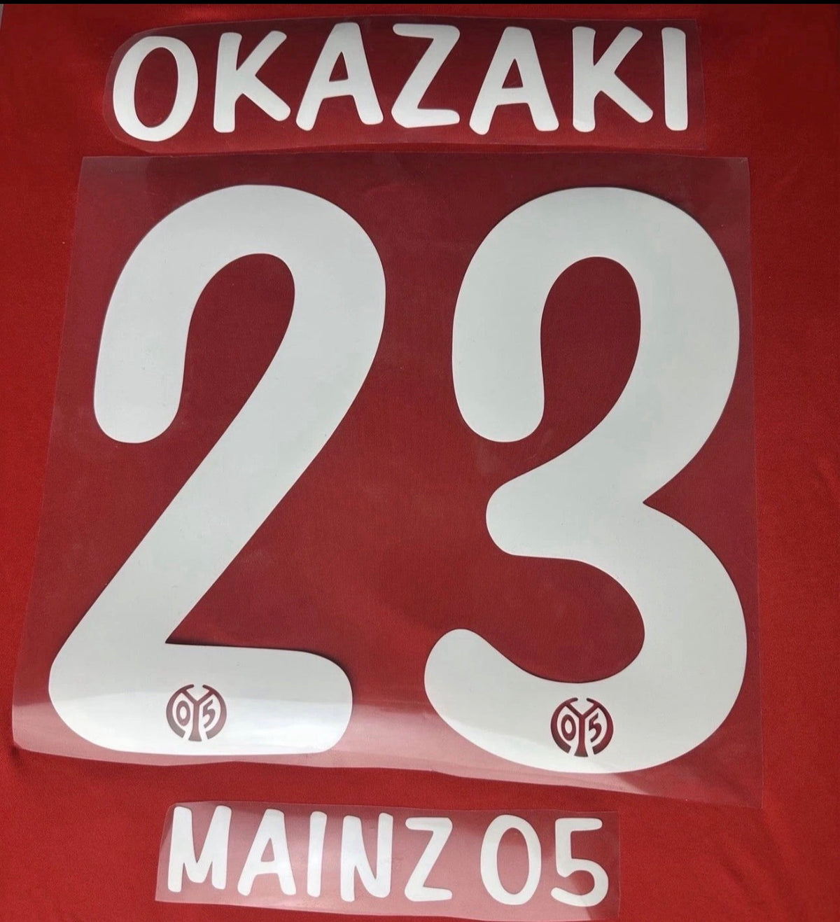 Okazaki #23 1.FSV Mainz 05 2013/2015 Retro Nameset