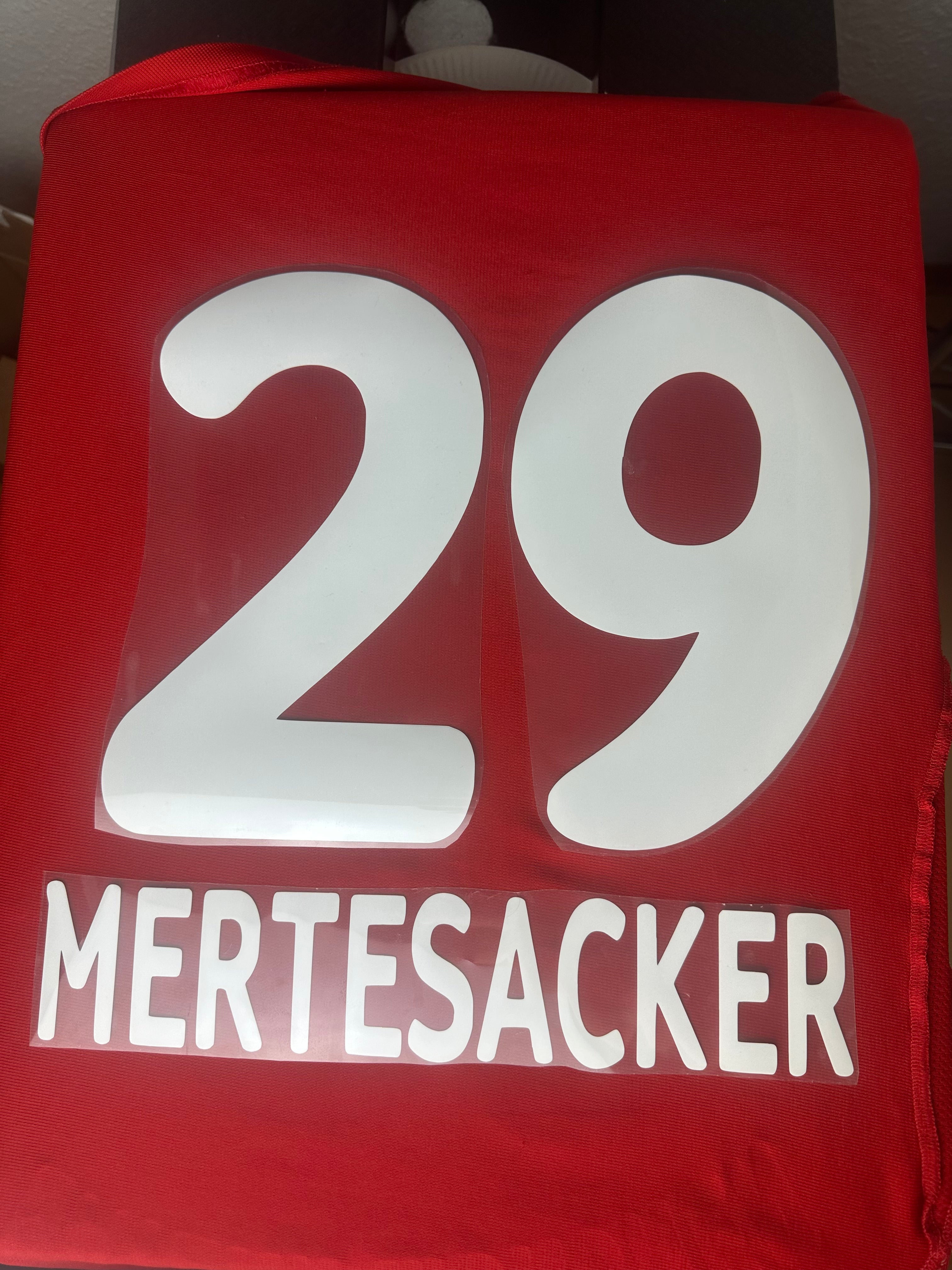 Mertesacker #29 Hannover 96 2004/2005 Retro Nameset